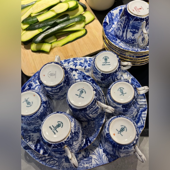 Royal Crown Derby MIKADO Bone China Set of 23 Made in England Vintage Tea Cup - Picture 4 of 9